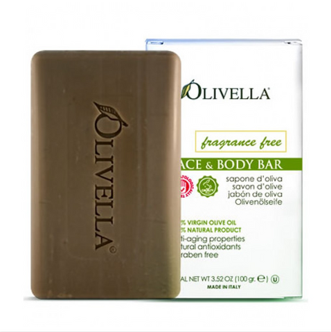 Face & Body Bar, Fragrance Free - By Olivella - 3.52oz