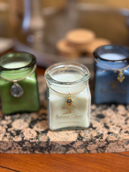 Natural Olive Candle - Jasmine & Fig