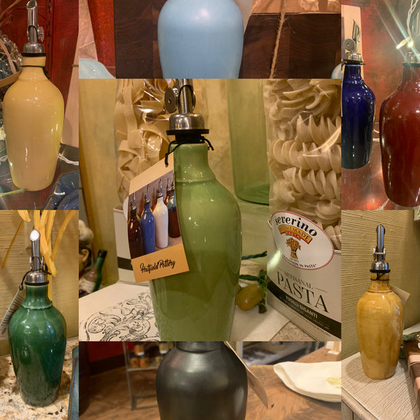 Oil and Vinegar Pottery Jars